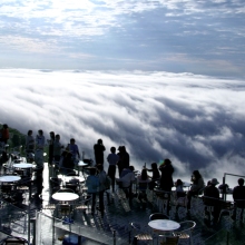 La terrazza che si affaccia sulle Nuvole, in Giappone